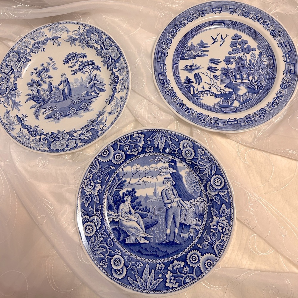 SPODE Blue Room Collector Plates